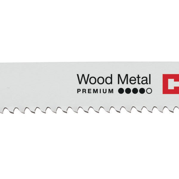 Nail-embedded wood reciprocating saw blades (heavy-duty)